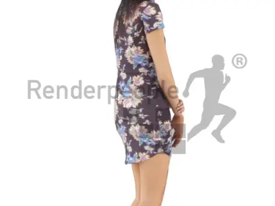 Jessica Animated 007 Standing