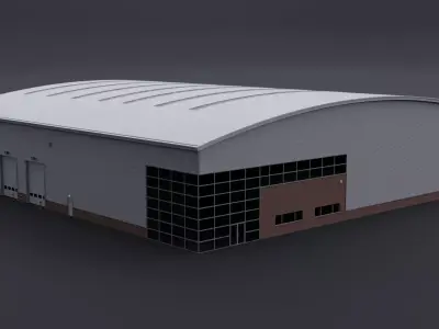 Warehouse 6 Low-poly 3D model