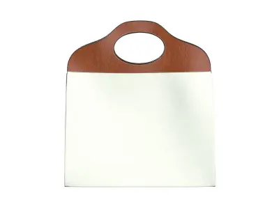 Brown Leather Tote Bag 3D model purchase