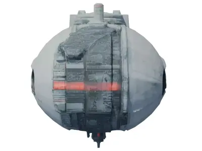 Ion Tempest Starship Highpoly PBR 3D model