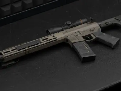 Assault Rifle Modular 3D model