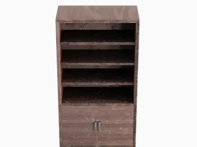 Old Shelf 03 Low-poly 3D model