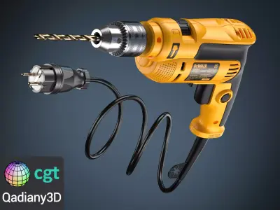 DeWalt Drill 3D model