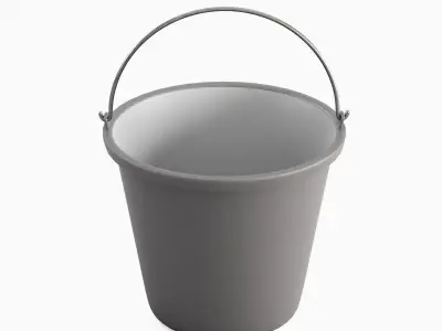 Industrial Plastic Bucket B 03 3D model