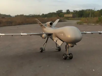 Unmanned Combat Aeria Vehicle 3D model