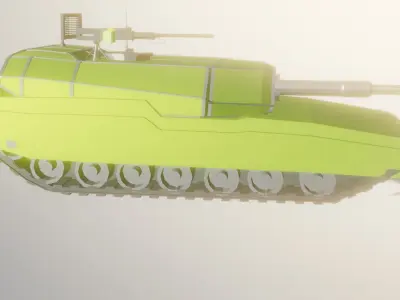 lowpoly tank Free low-poly 3D model by medpoly