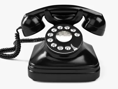 Rotary Dial Phone 3D model
