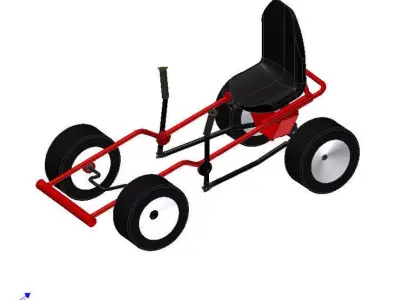 Teencart go kart Free 3D model