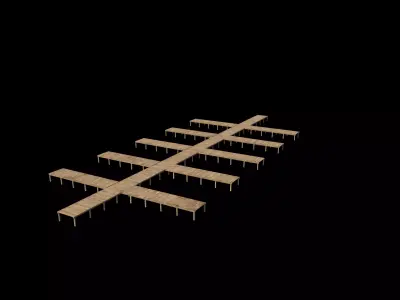 small bridge pier  3D model