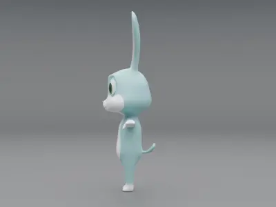 3D Bunny Cartoon 3D model