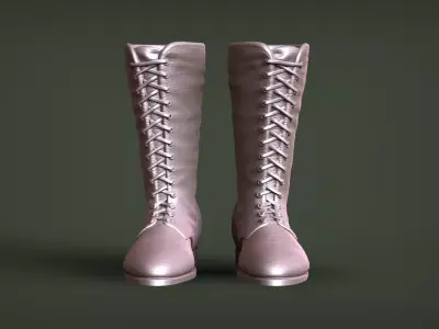 Leather Boots 3D print model purchase