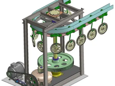 Conveyor drive Free 3D model