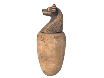 Egyptian jar 9 Low-poly 3D model