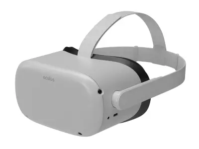 Meta Quest 2 with Controllers 3D model