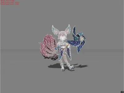 Nana Wind Fairy Low-poly 3D model