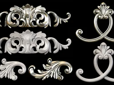 Collection of 40 classic carvings Part 2 3D model purchase