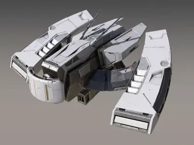 Drone spaceship 3D model purchase