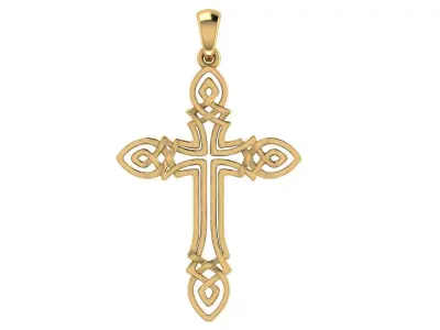 CROSS PENDANT CR07 3D print model