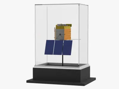 Satellite Spacecraft Display Case 3D model