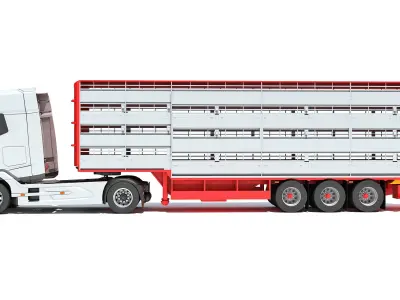 Animal Transporter Truck 3D model purchase