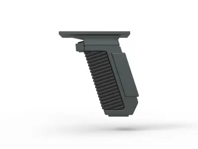 Handle for cosplay blaster pistol 8 3D print model