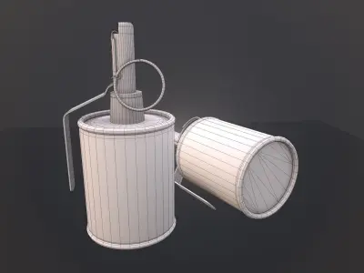 RG-42 Hand Grenade - GameReady Model Low-poly 3D model