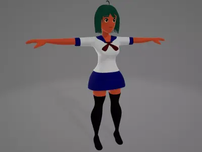 Anime Girl Free 3D model