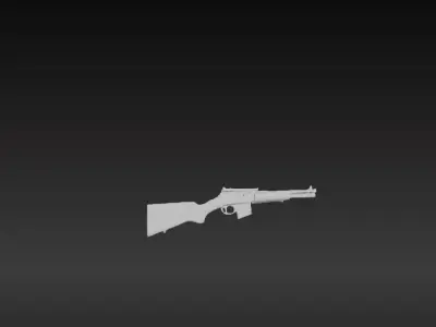 Realistic 3D Tactical Rifle Model Free low-poly 3D model