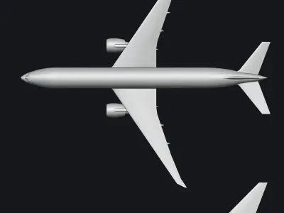Boeing 777-300ER 3D print model