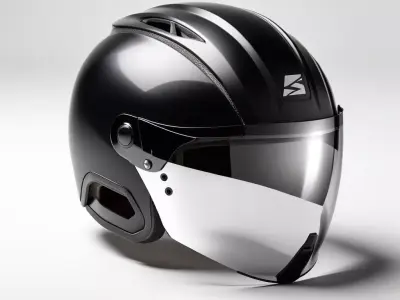 Modern Urban Motorcycle Helmet 3D model