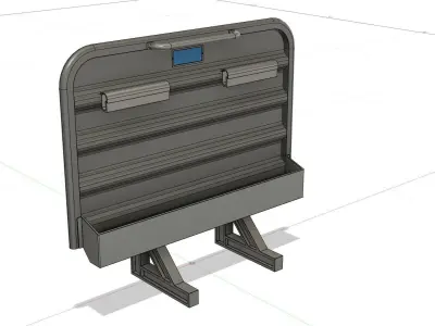 Cabin rack tool box 3D model