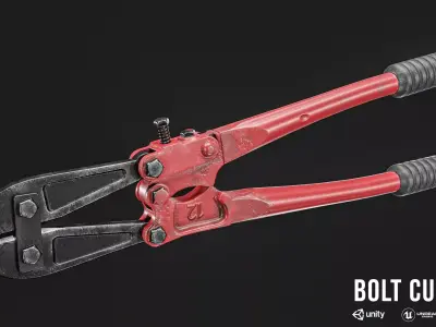 Bolt Cutter Low-poly 3D model