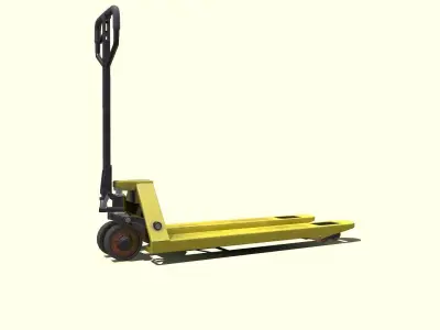 Hand Forklift Low-Poly PBR Low-poly 3D model