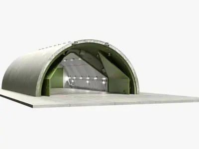 Hardened Aircraft Shelter Open 