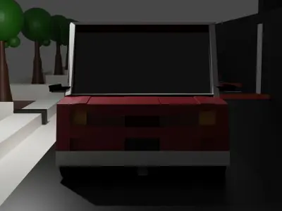 car low ploy Free low-poly 3D model