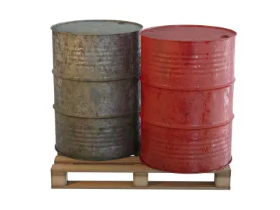 Fuel Barrel 3D model 3D model