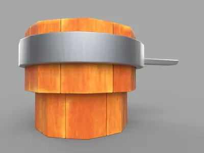 Stylized mug Low-poly 3D model