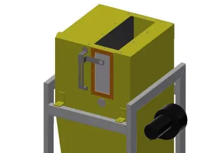Cooler stacker with bag on top 3D model