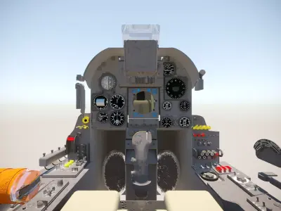 Mirage III Cockpit 3D model