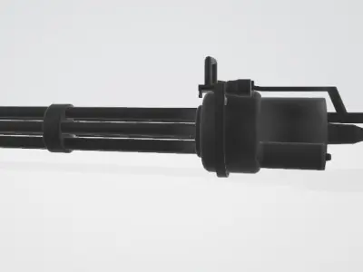Minigun 3D stage light Low-poly 3D model