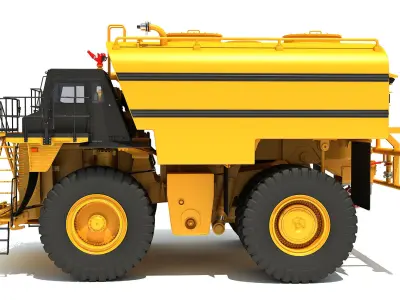 Water Delivery Off Highway Truck 3D model
