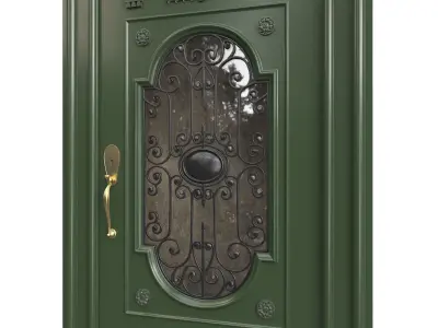Entrance classic door the 95 3D model