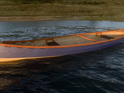 Canadian Canoe - Stitch and glue  3D model