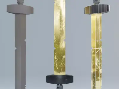 Finn Sword - Golden Sword of Battle Free low-poly 3D model