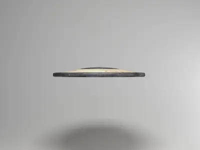 Simple Wooden Shield 3D model