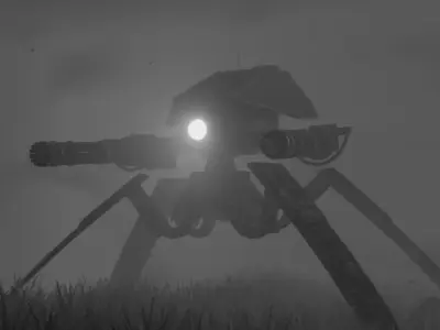 Robot in fog Free 3D model