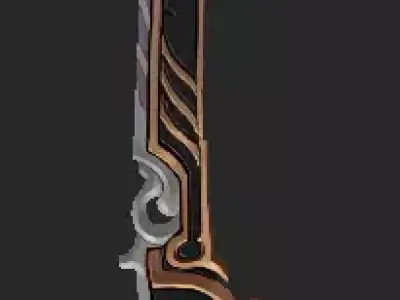 Pack With 30 Fantasy Swords - Part 06 Low-poly 3D model