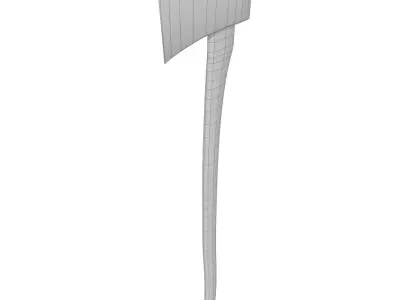 3D Axe with handle Low-poly 3D model
