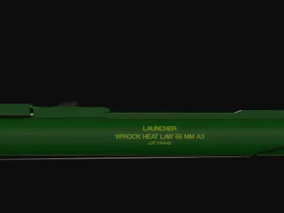 M72 Law Low Poly Low-poly 3D model