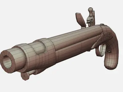 Muskets and Rifles Collection Low-poly 3D model